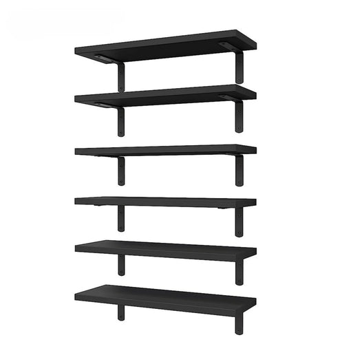 Floating Wall Shelves Set 6pcs – Modern Minimalist Wall Mounted Shelving for Home Decor & Storage - Feint