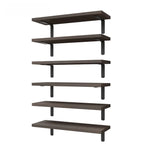 Floating Wall Shelves Set 6pcs  – Modern Minimalist Wall Mounted Shelving for Home Decor & Storage