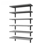 Floating Wall Shelves Set 6pcs  – Modern Minimalist Wall Mounted Shelving for Home Decor & Storage