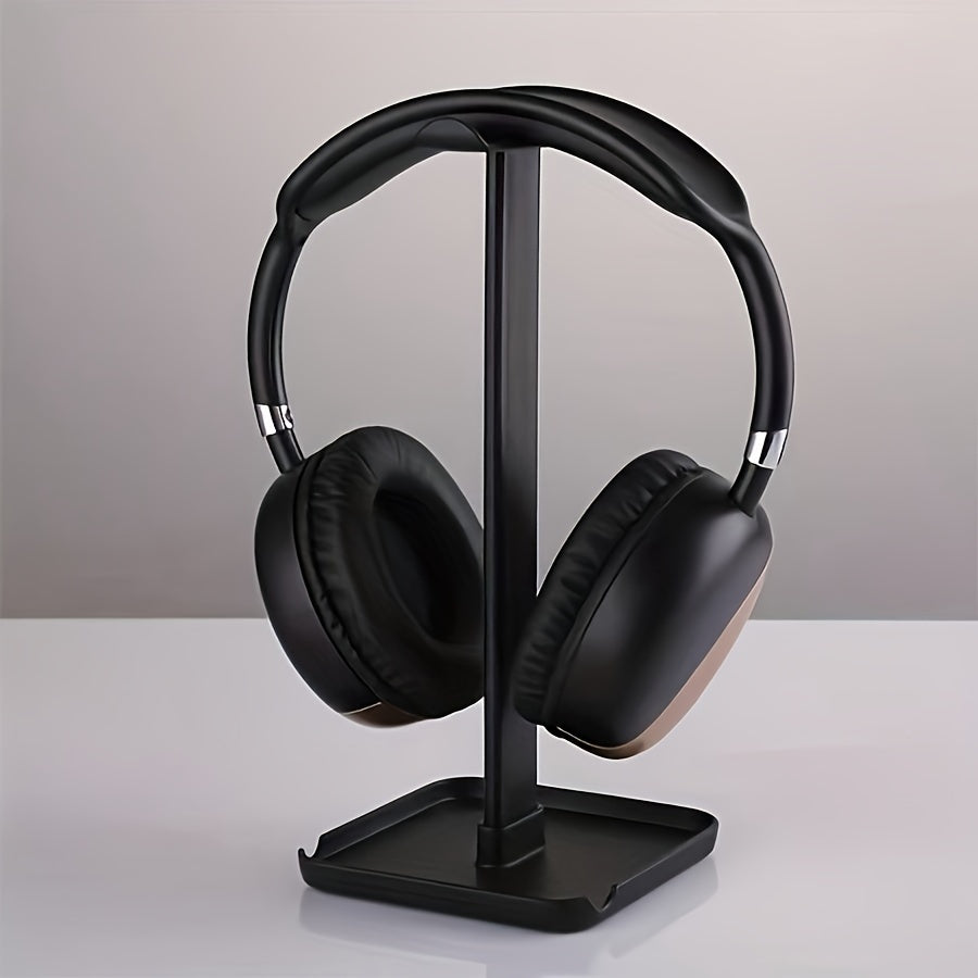 Universal Headphone Stand — Aluminum Alloy Headset Holder for Gaming & Desktop | Anti-Skid Base | Curved Silicone Cradle