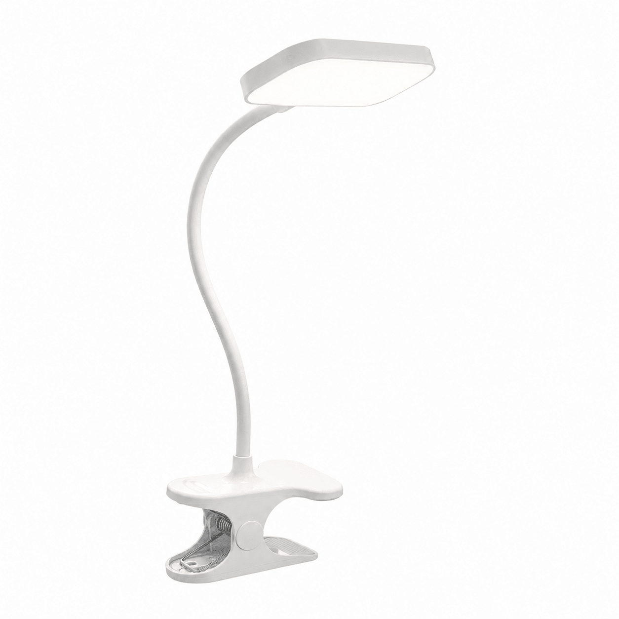 USB Rechargeable Clip-On LED Desk Lamp — 3 Color Temperatures, Stepless Dimming - Feint