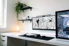 Floating Wall Shelves Set 6pcs  – Modern Minimalist Wall Mounted Shelving for Home Decor & Storage